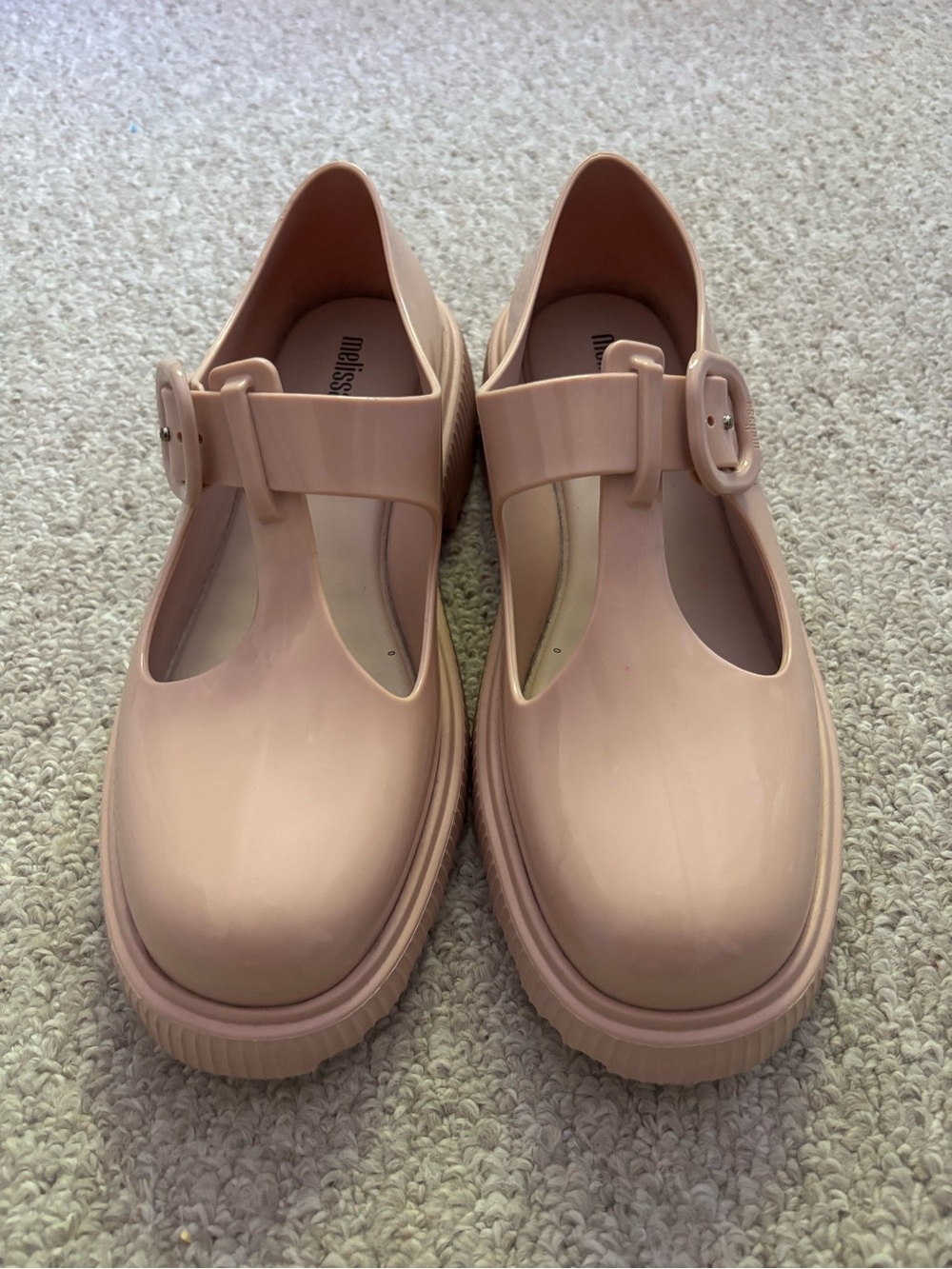 Melissa Jackie Mary Jane Jelly Shoes in Nude Pink - Picture 4 of 10